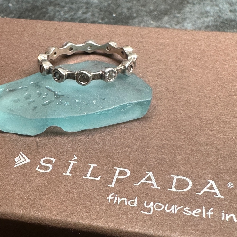 Silpada Designs .925 Silver & CZ Band